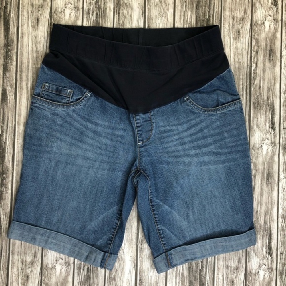 Oh Baby Motherhood Maternity Jean Shorts Small